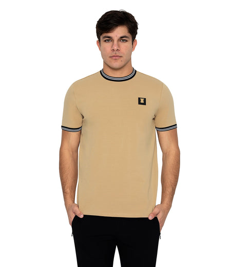 MESSY HEADS TAN SUEDE UNISEX T-SHIRT main image 0